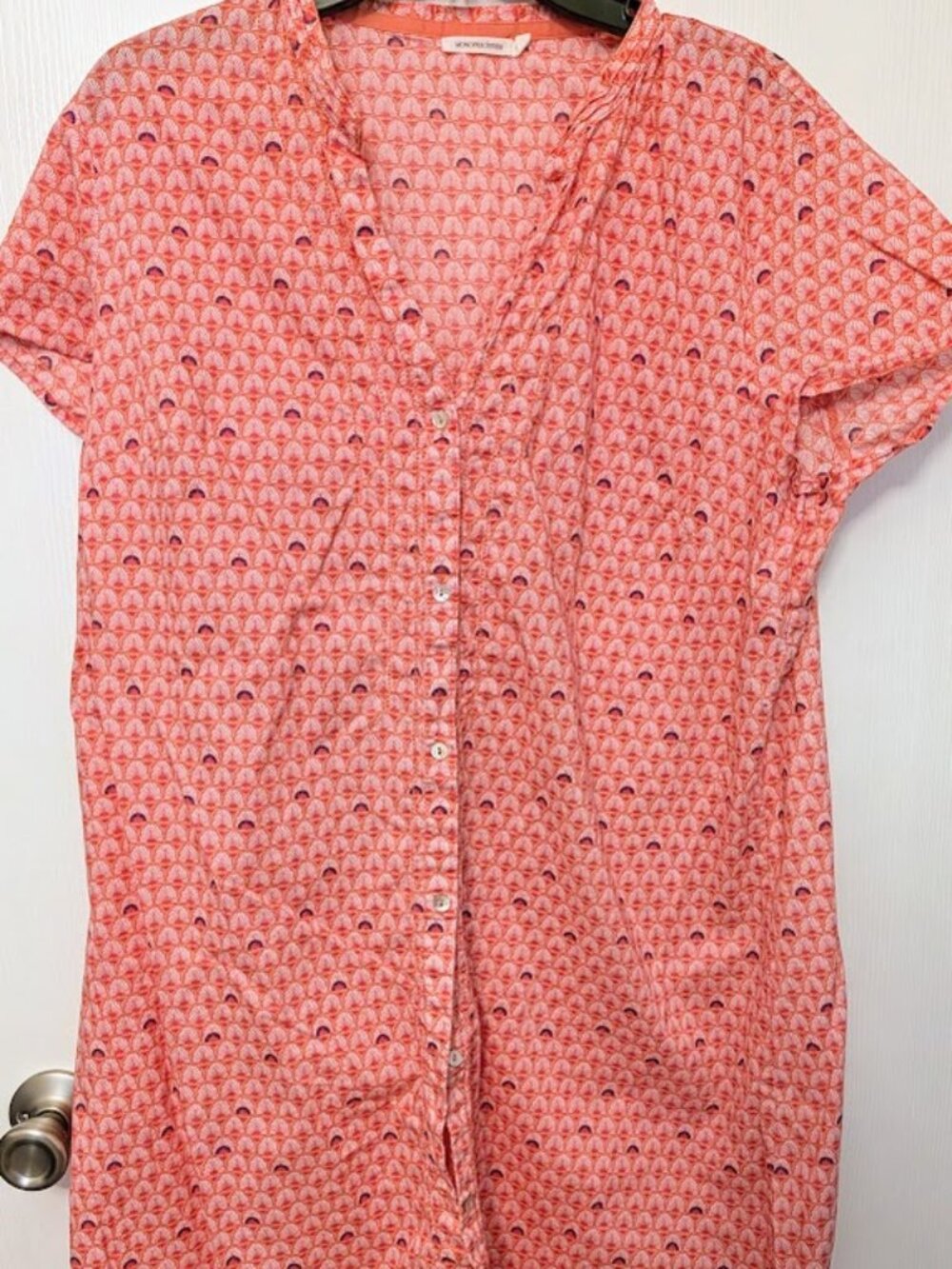 Monoprix Femme S/S pink cover-up, nightshirt Size XL